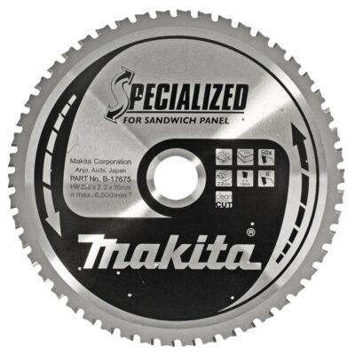 LAMA MAKITA B-17675 Ø235mm FORO30mm 50 DENTI