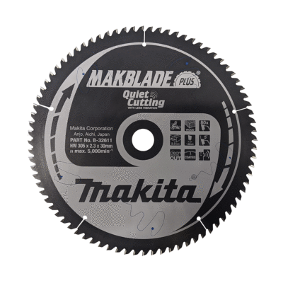 LAMA PER LEGNO MAKBLADE QUIET CUTTING 305mm 80 DENTI B-32611
